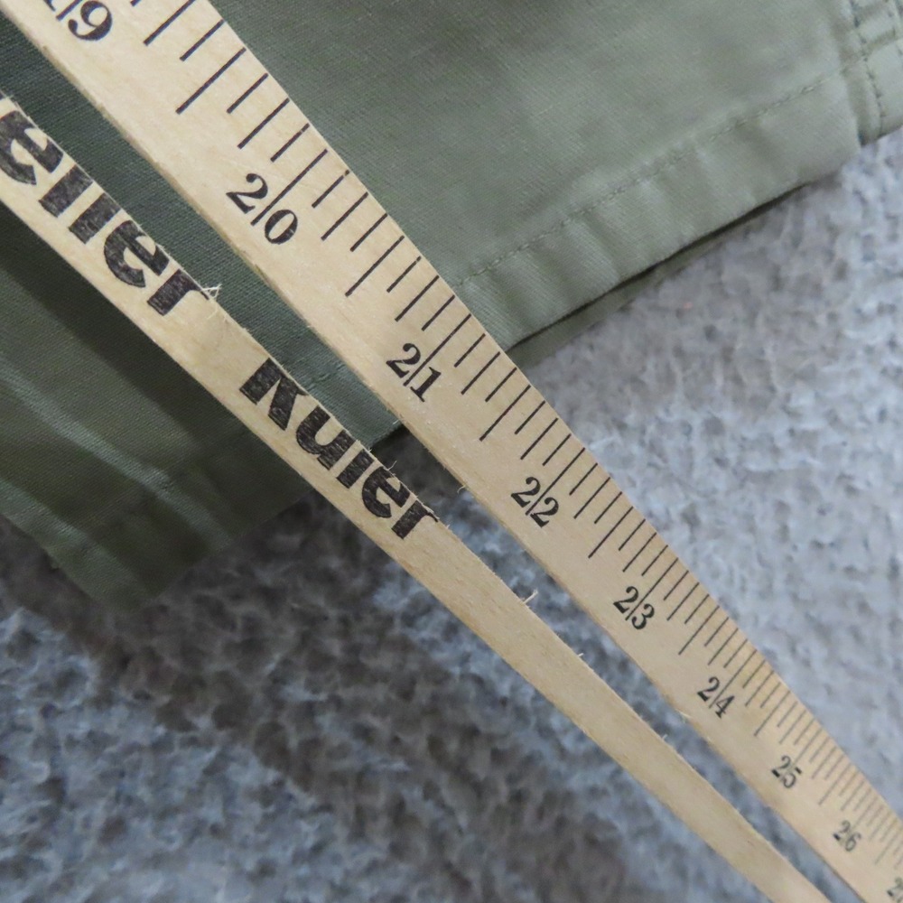 Etienne Marcel Drop Crotch Utility Pants Olive Green Distressed Cropped 25 Lux - Picture 11 of 16